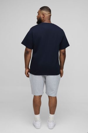Plus Regular Fit Interlock T-Shirt