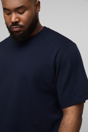 Plus Regular Fit Interlock T-Shirt