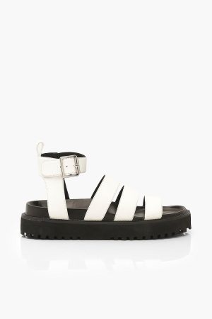 Triple Strap Chunky Footbed Sandals