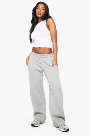 Back Pocket Straight Leg Jogger With Placket Detail