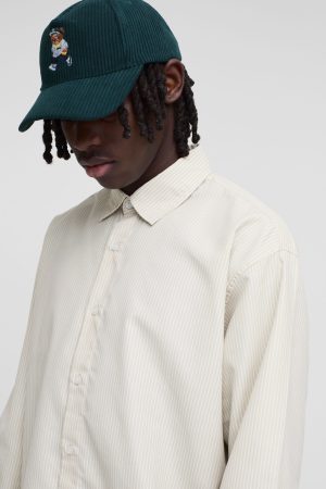 Super Oversized Long Sleeve Stripe Shirt
