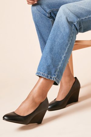 Duke Wedge Court Shoes