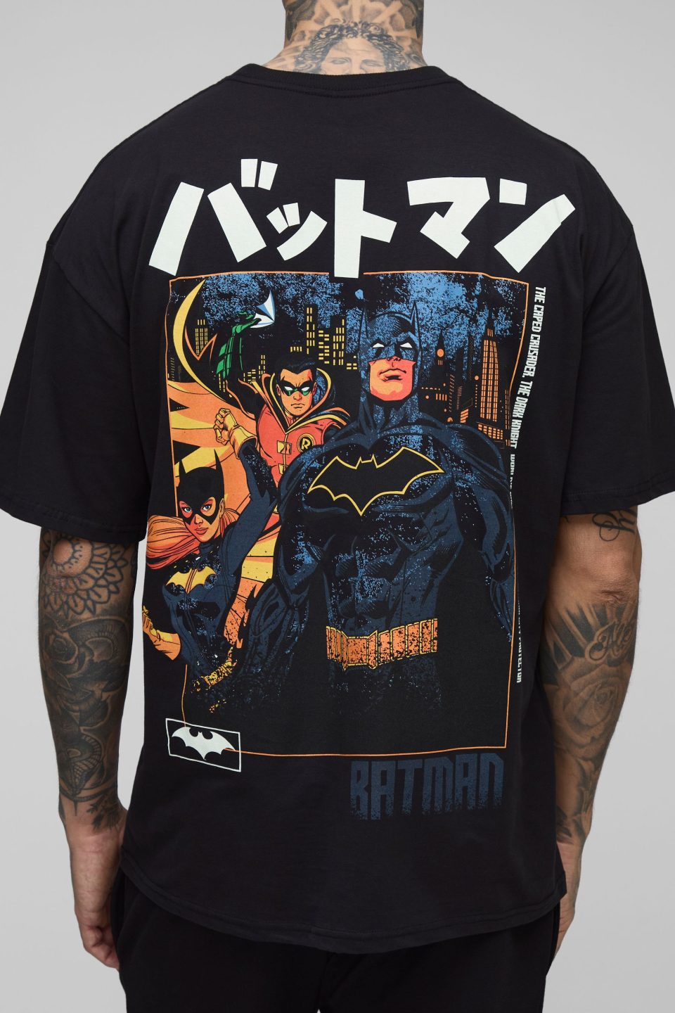 Tall Oversized Batman License Print T-Shirt
