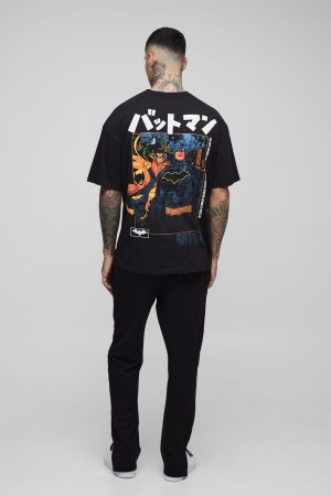 Tall Oversized Batman License Print T-Shirt