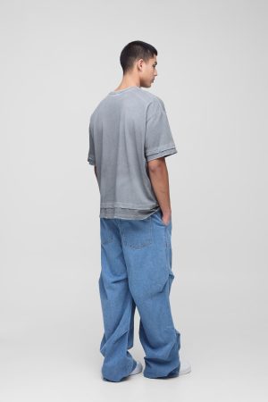 Tall Ruched Baggy Fit Jeans