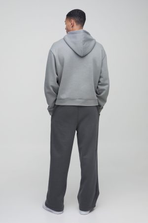 Oversized Boxy Embossed Heart Hoodie