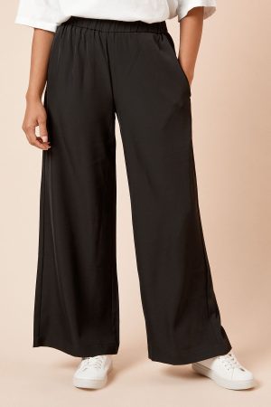 Petite Elasticated Waist Straight Leg Trouser