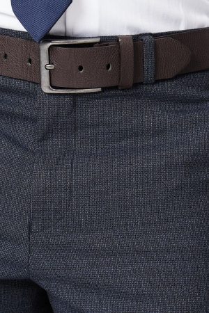 Navy Slim Fit Puppytooth Suit Trouser