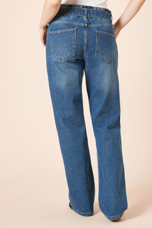 Tie Waist Paper Bag Jean