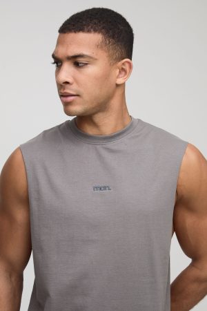 Regular Fit MAN. Basic Drop Armhole Tank
