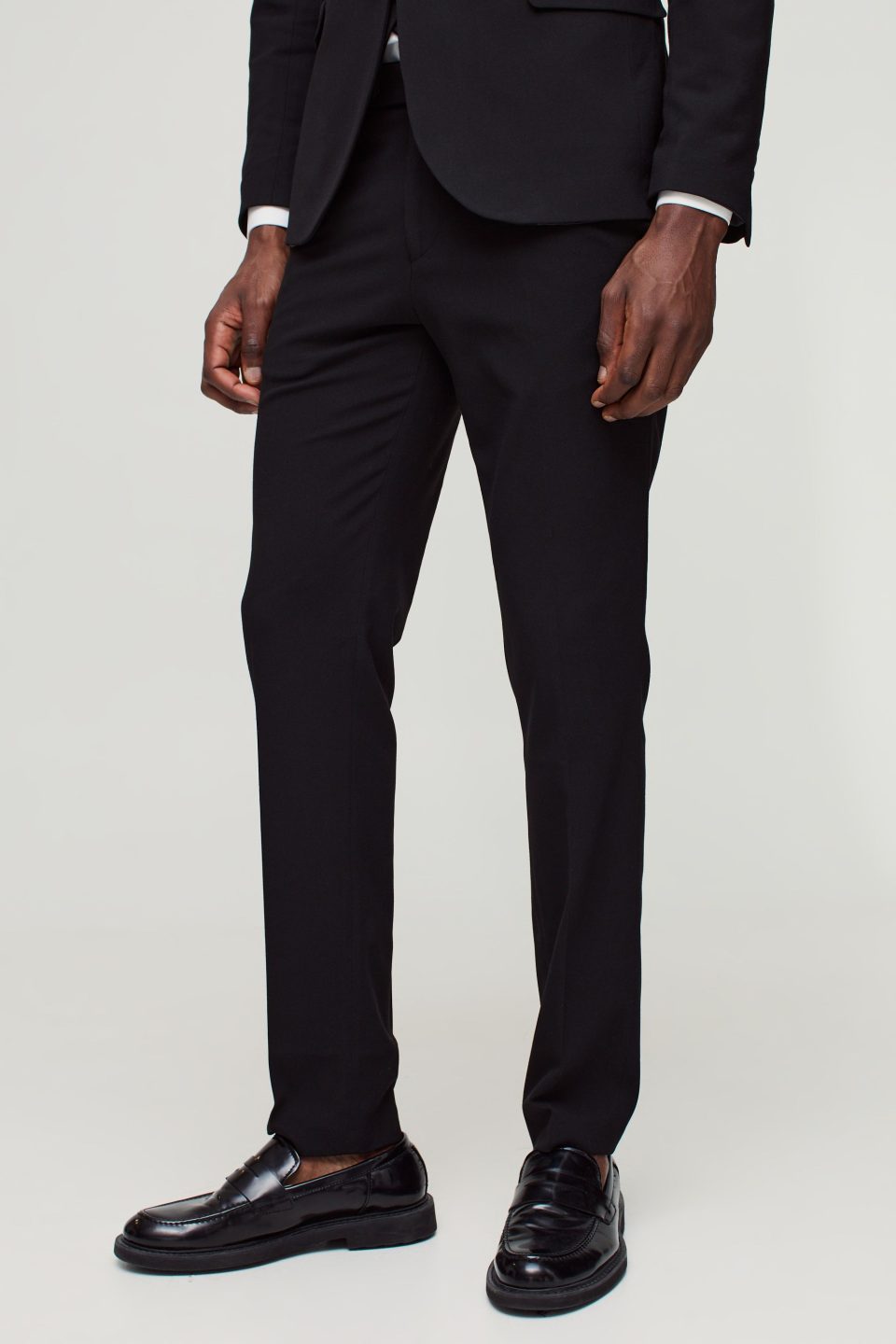 Skinny Black Suit Trousers