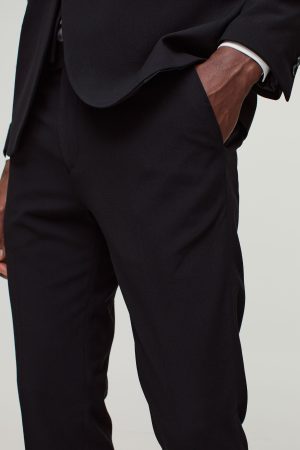 Skinny Black Suit Trousers