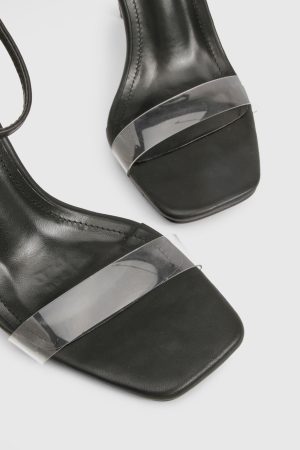 Clear 2 Part High Heels