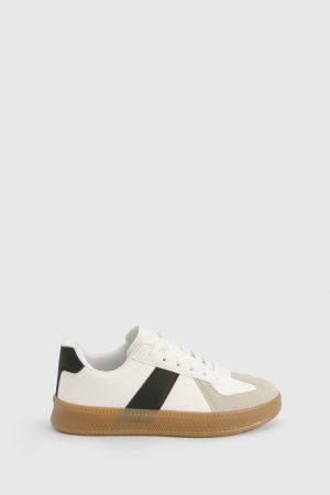 Contrast Panel Gum Sole Trainers