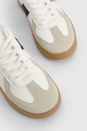 Contrast Panel Gum Sole Trainers