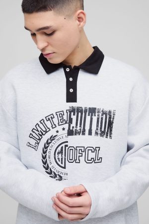 Oversized Limited Edition Graphic Rugby Polo