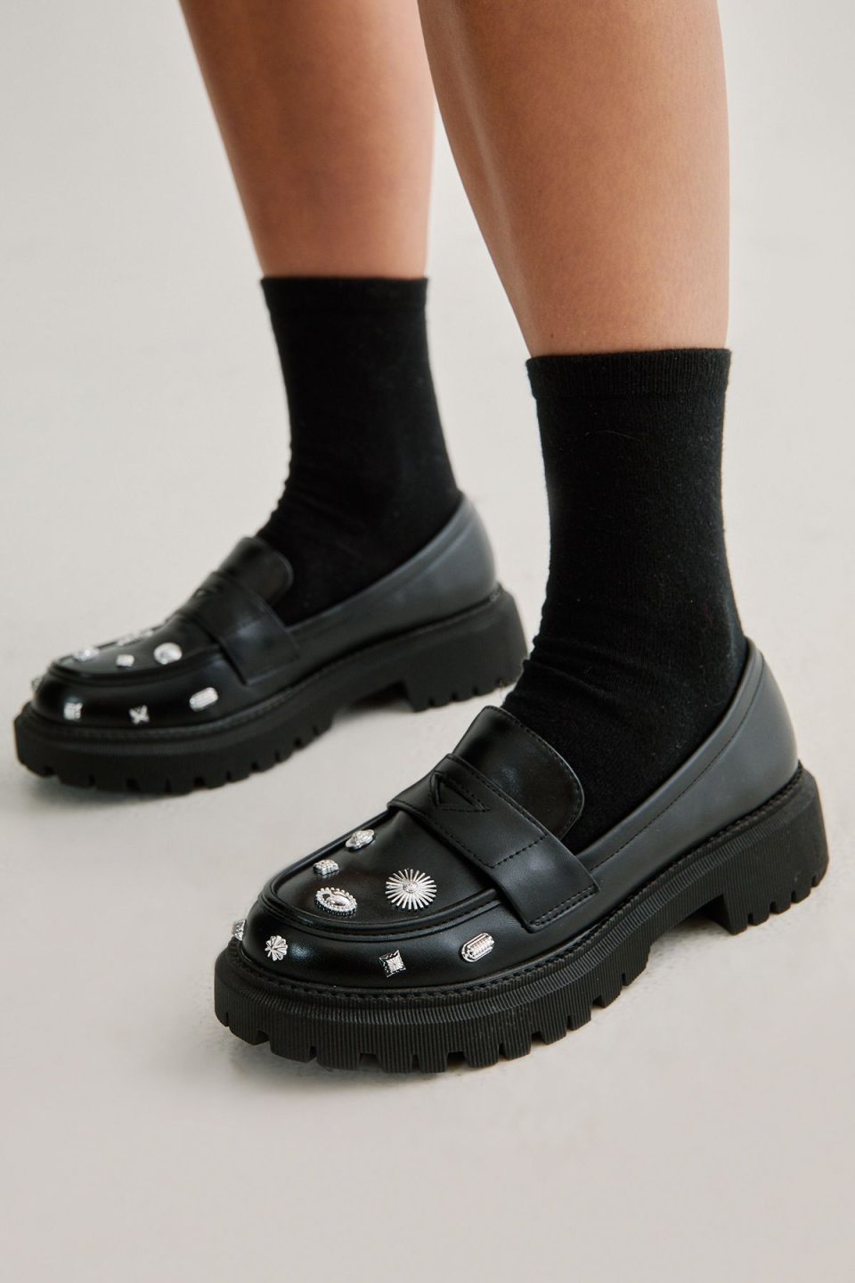 Stud Embellished Chunky Loafer