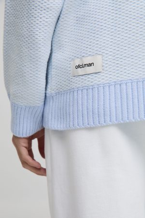 Oversized Reverse Jacquard Knitted Cardigan
