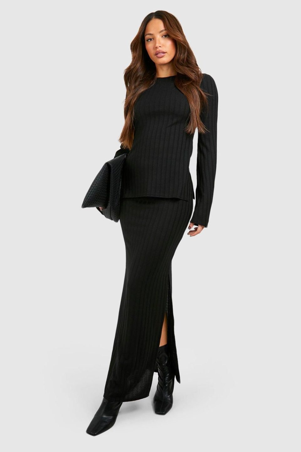 Tall Rib Maxi Skirt