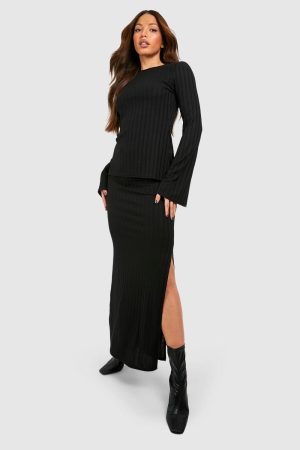Tall Rib Maxi Skirt