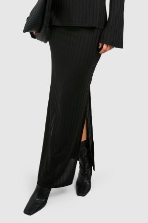 Tall Rib Maxi Skirt