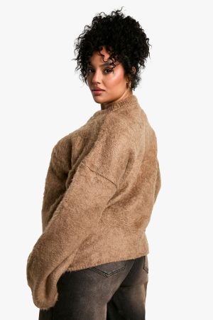Plus Fluffy Knit Jumper