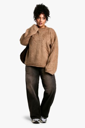 Plus Fluffy Knit Jumper