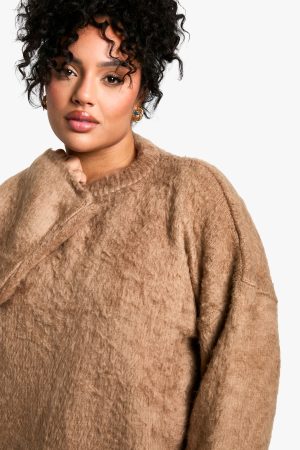 Plus Fluffy Knit Jumper