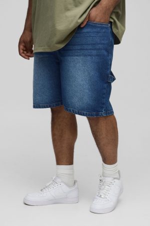 Plus Carpenter Denim Shorts