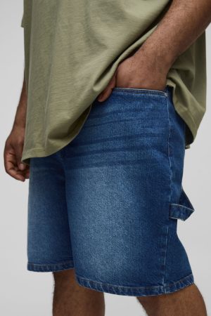 Plus Carpenter Denim Shorts