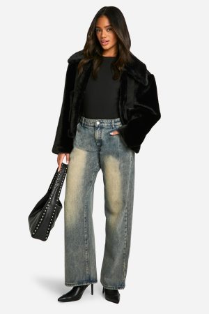 Faux Fur Bonded Short Jacket
