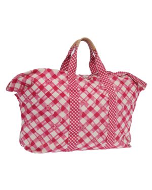Preloved Pink Gingham Tote Bag