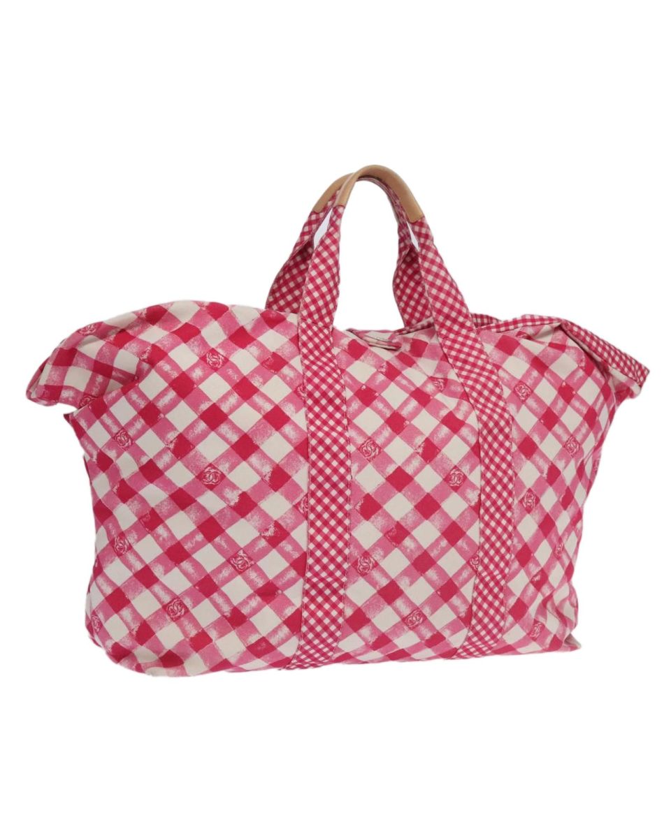 Preloved Pink Gingham Tote Bag
