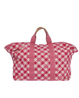 Preloved Pink Gingham Tote Bag