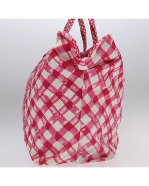Preloved Pink Gingham Tote Bag