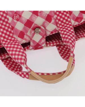 Preloved Pink Gingham Tote Bag