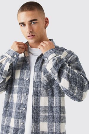 Long Sleeve Marl Check Shirt