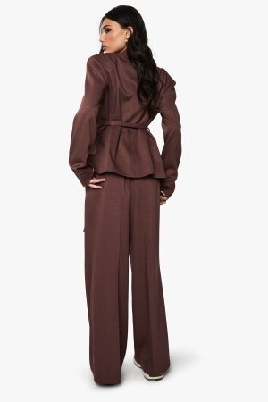 Tailored Wide Leg Trouser